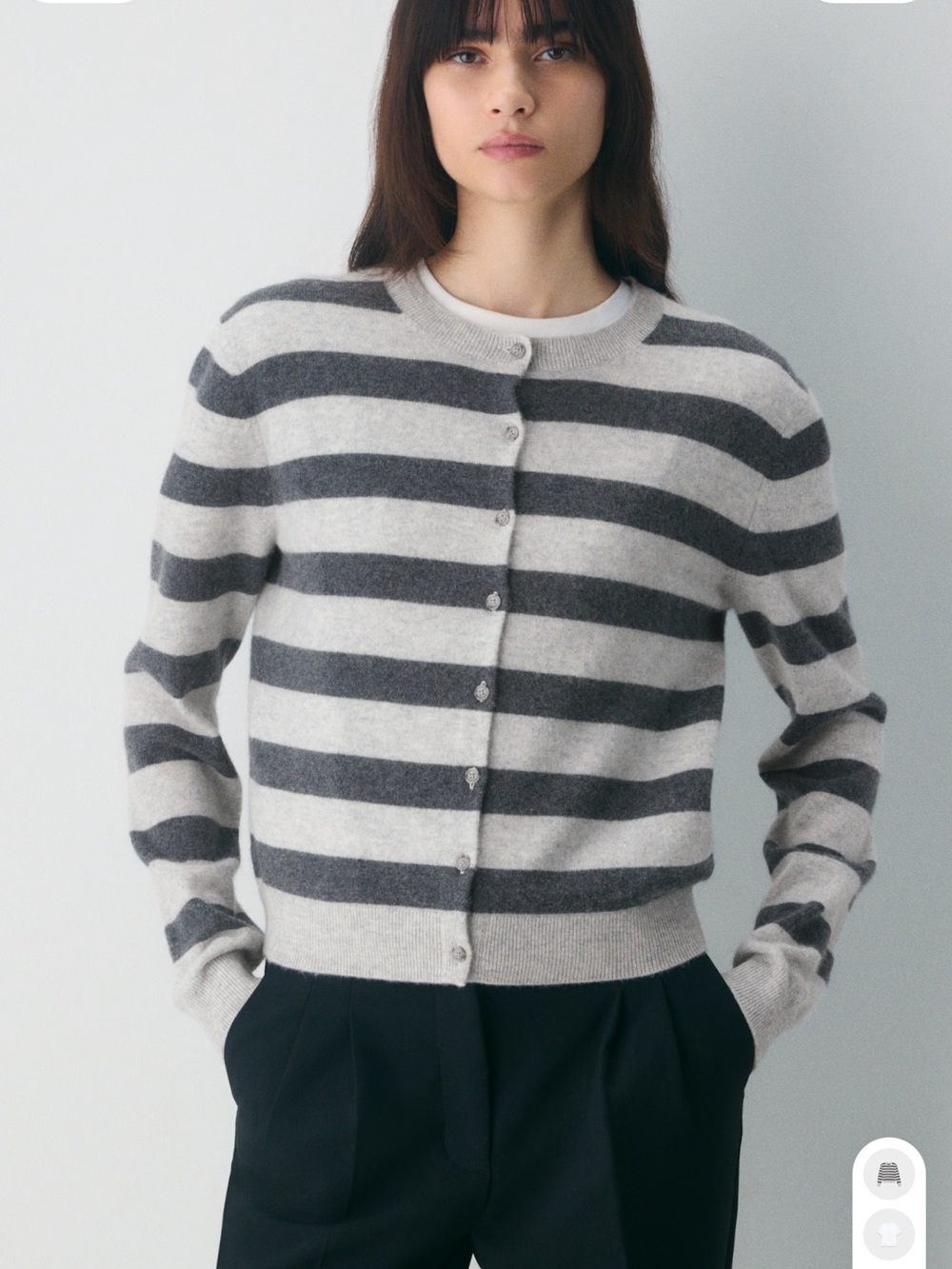Aritzia Bare Cashmere Noteworthy Cardigan